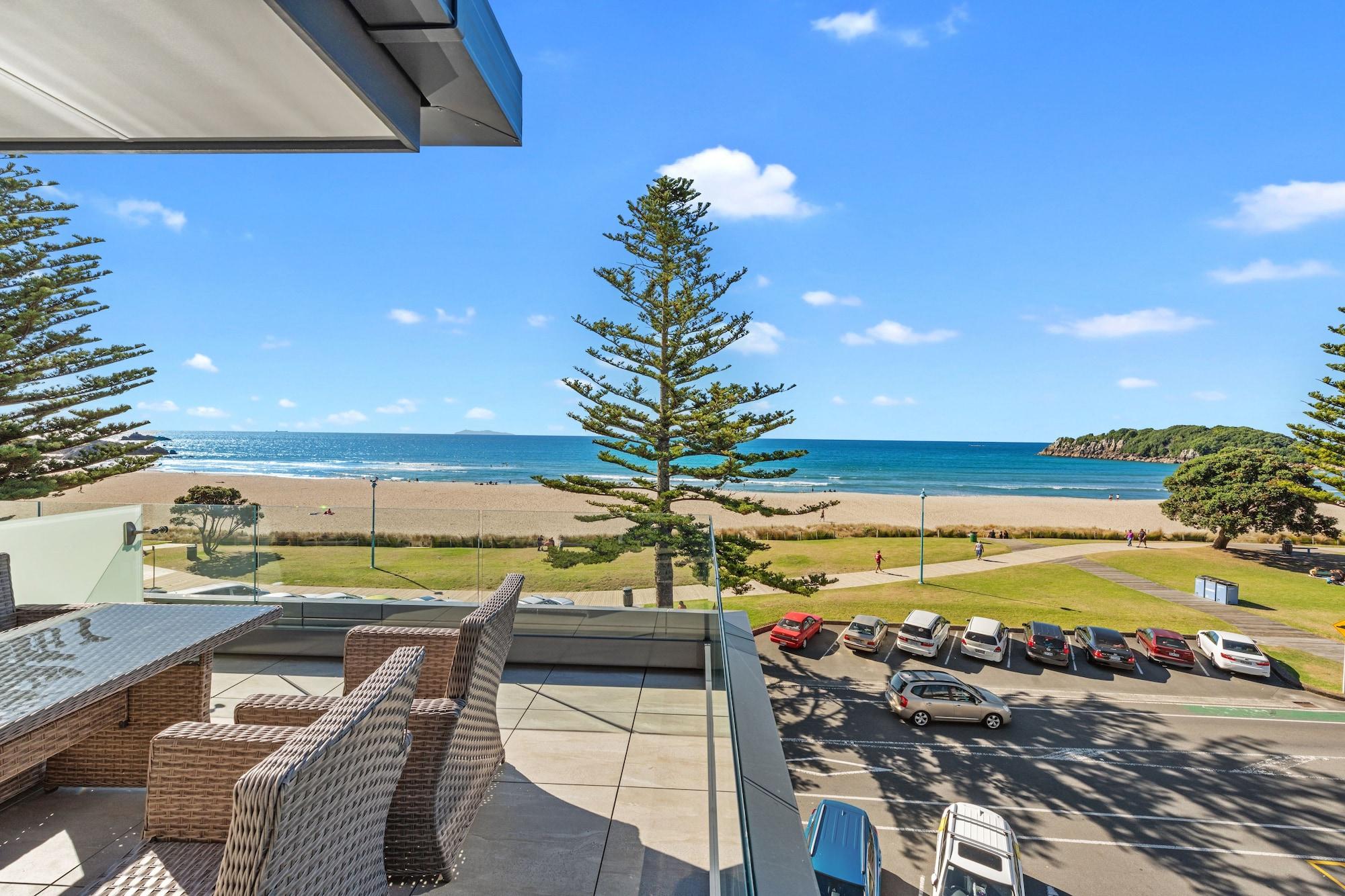 מאונט מאונגאנוי Pavilion Beachfront Apartments מראה חיצוני תמונה